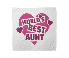 World's Best Aunt Lettering Bandana