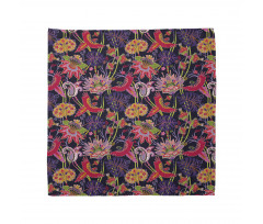 Floral Jungle Illustration Bandana