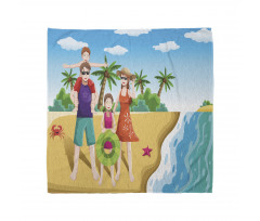 Happy Family on the Beach Bandana