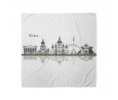 Kiev Skyline Reflection Art Bandana