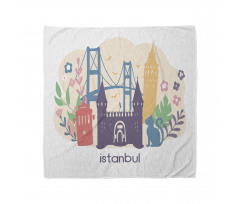 Floral Istanbul Landmarks Bandana