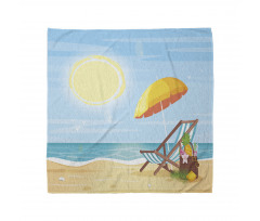 Sea Shore Beach Umbrella Bandana