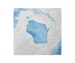 Explore Wisconsin Map Design Bandana