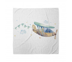 Nursery Airplane Cloud Stars Bandana