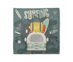 Surfing Text and Van Bandana