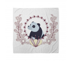 Fluffy Mammal and Flowers Bandana