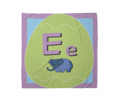 Animal and Letter E in Egg Bandana