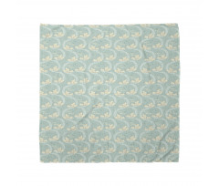 Nursery Animal on Crescent Bandana