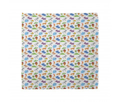 Zoo Childish Cartoon Image Bandana