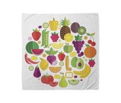 Fruits and Veggies Design Bandana