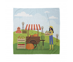 Farmer Selling Products Bandana