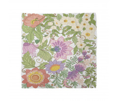 Pastel Flowers Nostalgia Bandana