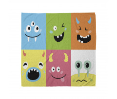 Colorful Blocks Emoticon Bandana