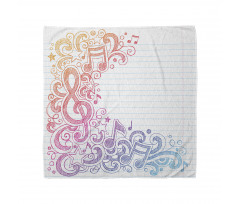 Hand Drawn Swirls Stars Bandana