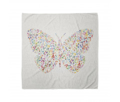 Butterfly with Notes Bandana