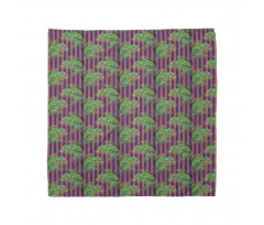 Chameleon with Palm Stripes Bandana