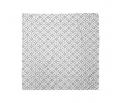 Greyscale Round Squares Bandana