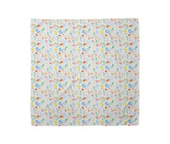 Pastel Dots and Flora Scene Bandana