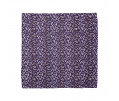 Lavish Curls on Purple Tone Bandana