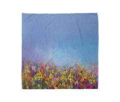 Abstract Sky Dreamy Flowers Bandana