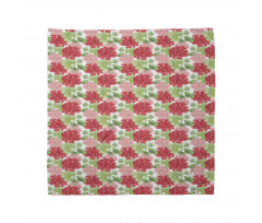 Flowers on Plain Back Bandana