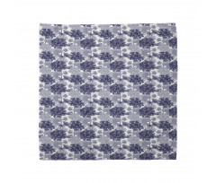 Flowers in Cold Tones Bandana