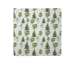 Pine Oak Fir Trees Graphic Bandana