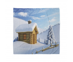 Lodge in Snowy Landscape Bandana