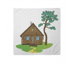 Lodge in Countryside Art Bandana