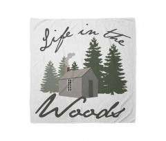 Rustic Lodge in Forest Bandana