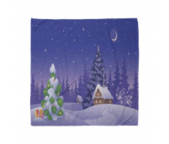 Cabin Covered with Snow Bandana