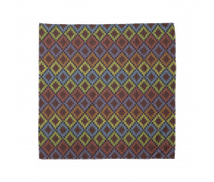 Soyut Bandana Tekrar Eden Rengarenk Kilim Motifleri Deseni