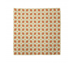 Geometrik Bandana Retro Geometrik Sarmal Çiçek Desenli