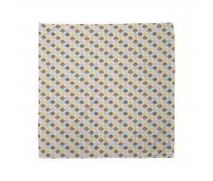 Soyut Bandana Tekrar Eden Benekli Daireler Pastel Tonlar