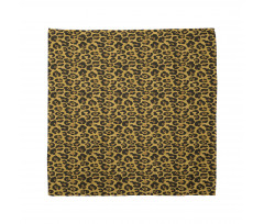 Benekli Bandana Klasik Soyut Leopar Derisi Motifli Desen