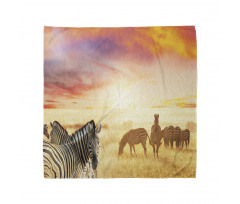 Hayvan Deseni Bandana Zebra ve Afrika Temalı