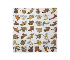 Dog Heads Puppy Canin Bandana