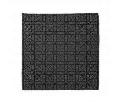 Geometrik Bandana Klasik Damask Viktorya Karo Çiçek Motifi 