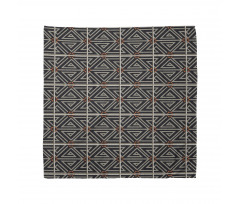 Geometrik Bandana Klasik Vintage Dizayn Üçgenli Motifler