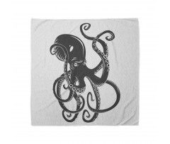 Cartoon Octopus in Sea Bandana