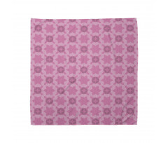 Geometrik Bandana Pastel Romantik Soyut Çiçek Kompozisyonu