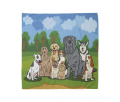 Park Landscape and Dogs Bandana