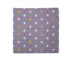 Geometrik Bandana Yıldızlı Şal Desenli