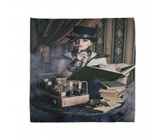 Steampunk Woman Vintage Bandana