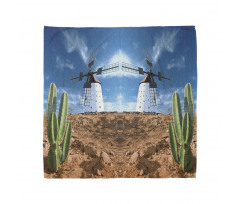 Windmill and Exotic Cactus Bandana