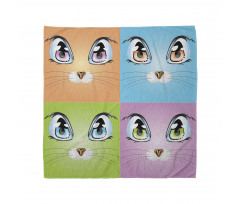 Colorful Animal Kitten Bandana