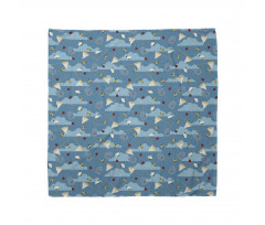 Ladybird Clouds Bugs Art Bandana