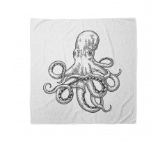 Sea Animal Hand Drawn Image Bandana