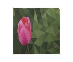 Geometric Tulip on Mosaic Bandana