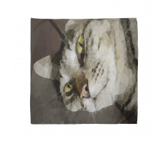 Low Poly Art Cat Portrait Bandana